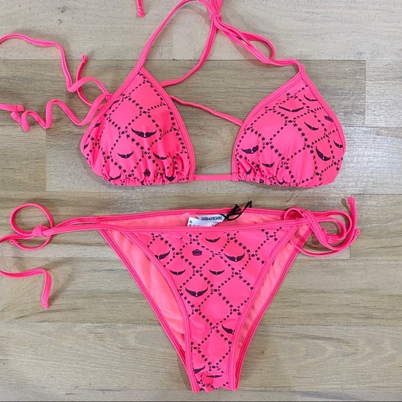 Zadig and Voltaire neon pink 2 piece BARBIECORE!!! - Picture 4 of 6